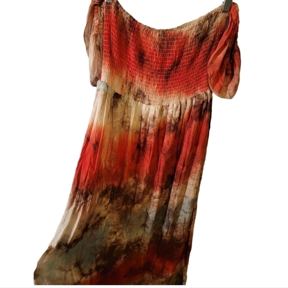 Entro Boutique Tie Dye Maxi Dress Size Small - Picture 3 of 6